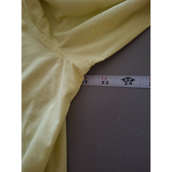 Chico's Button-Up No-Iron Chic Stretch Shirt Womens Size 3 XL Yellow - Picture 6 of 7